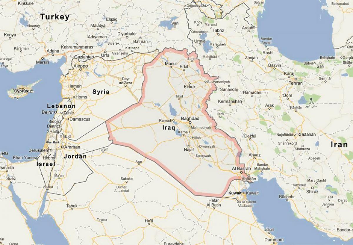 Χάρτης του Ιράκ