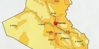 Χάρτης του Ιράκ πληθυσμού