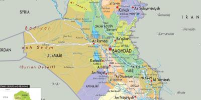 Το ιράκ πόλεις χάρτης